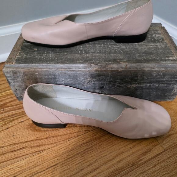 Antonio Melani Nude Leather Square Toe Ballet Flats - Size 7M main image 5